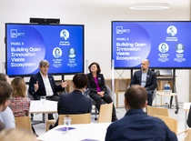 Renginio „Business Open Innovation Summit“ akimirkos